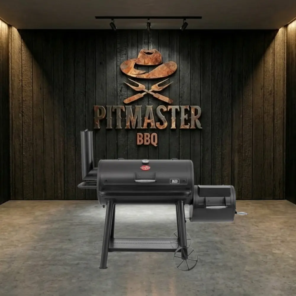 Barbacoa de carbón y ahumador Char-Griller Grand Champ Offset